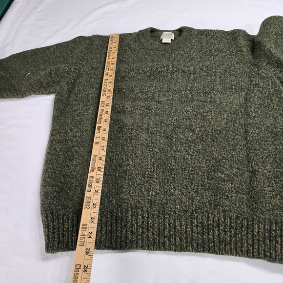 Vintage L.L. Bean Lambs Wool Grandpa Slouchy Sweater XL - Picture 4 of 5